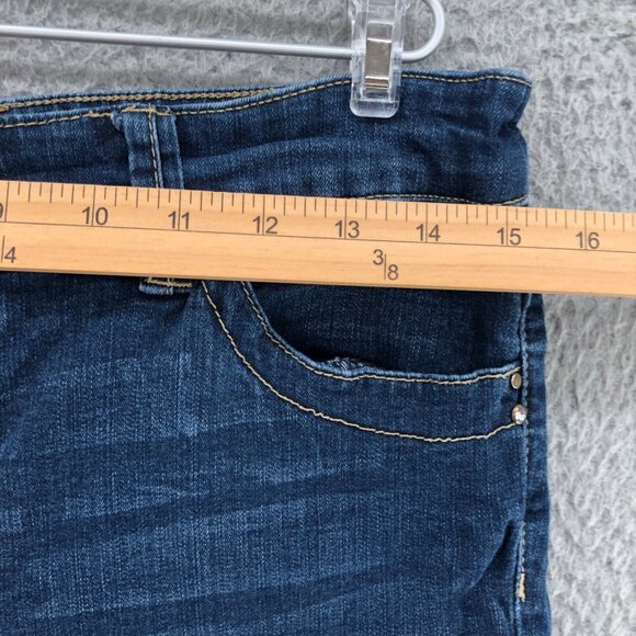 Chicos Jeans Womens 0.5 US 6 So Slimming Blue Medium Wash Denim Stretch Skinny* - Picture 9 of 13